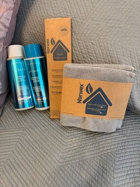 Norwex Body & Face Pack with Lysere shampoo and conditioner Bottles